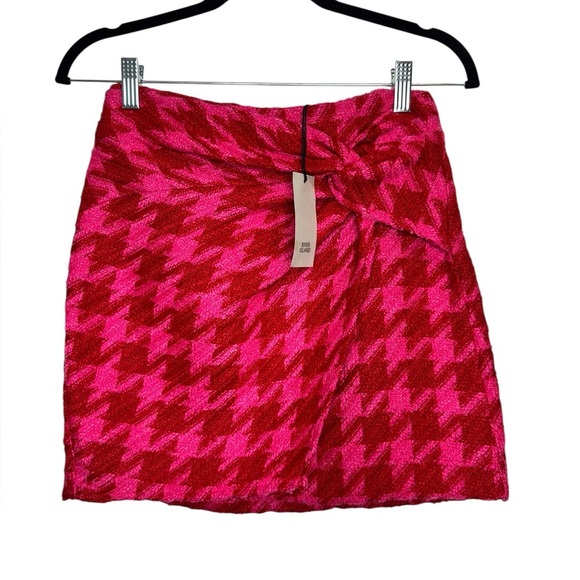 💎 River Island Tweed Mini Skirt Pink - Picture 2 of 13